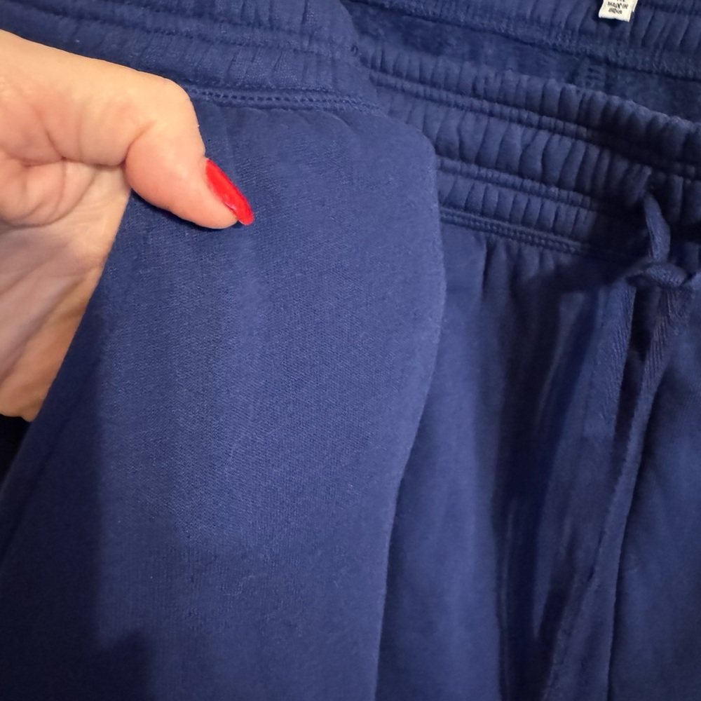 NWT Crown & Ivy CABANA Women's Navy Joggers  Multicolor Stripes   PLUS 4X  #J - Picture 4 of 8